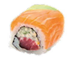 Produit California roll au rainbow saumon
